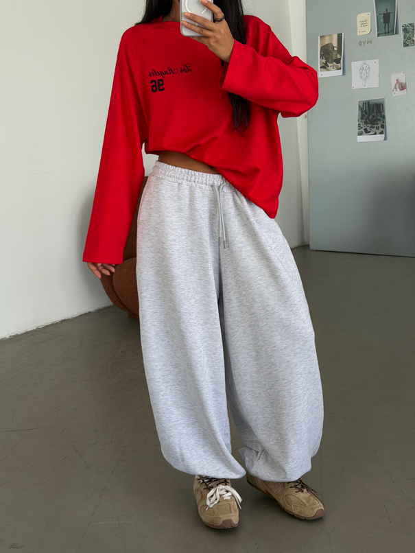 Oversize Jogger Eşofman - Gri