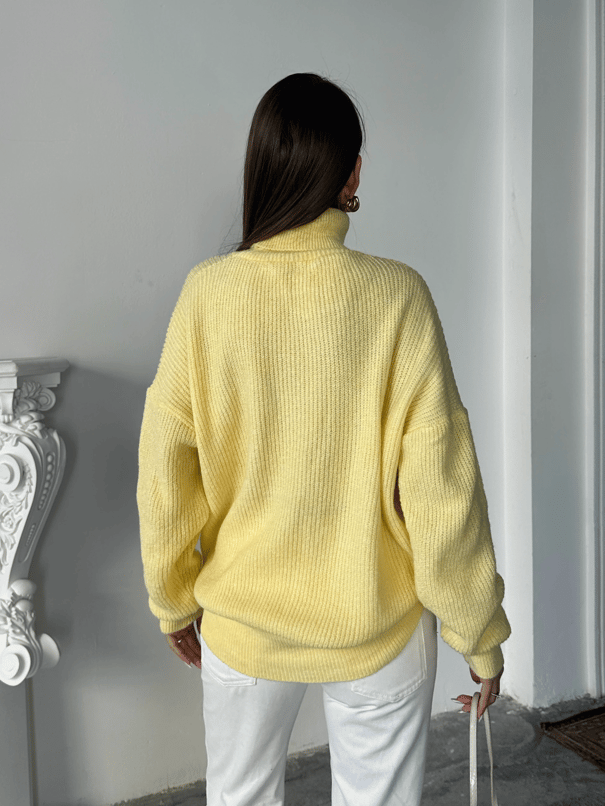 Selanik Balıkçı Triko - Sarı