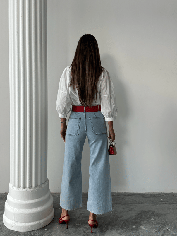 Cepli Fit Palazzo - Buz Mavi
