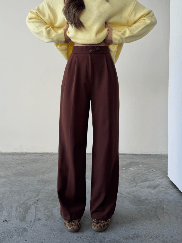Kore Model Pantolon  - Acı kahve
