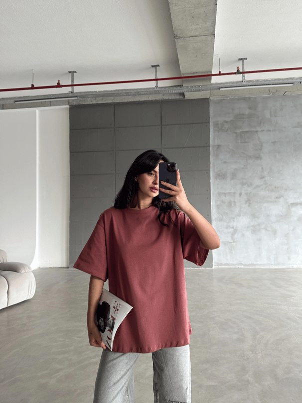 Oversize Basic - Gül Kurusu
