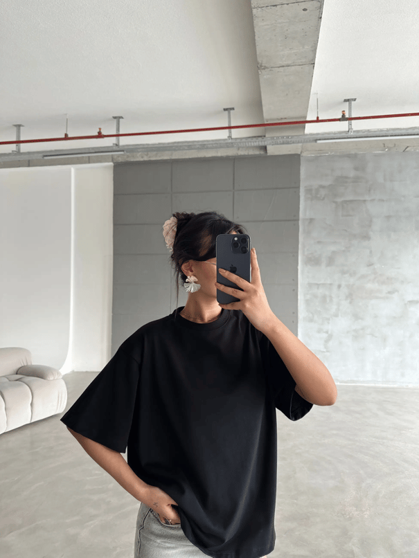 Oversize Basic - Siyah