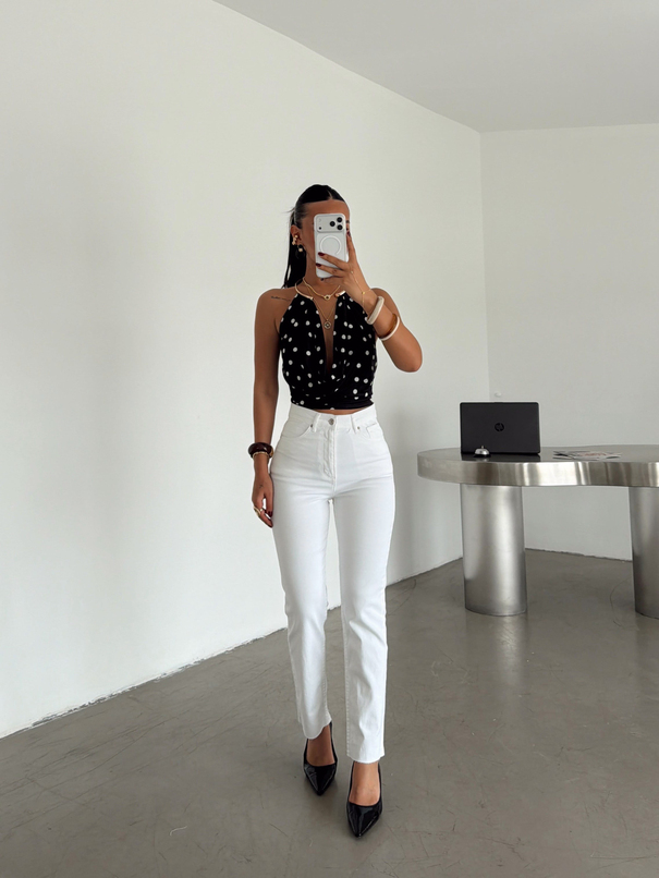 Boyfit Denim Jean - Ekru