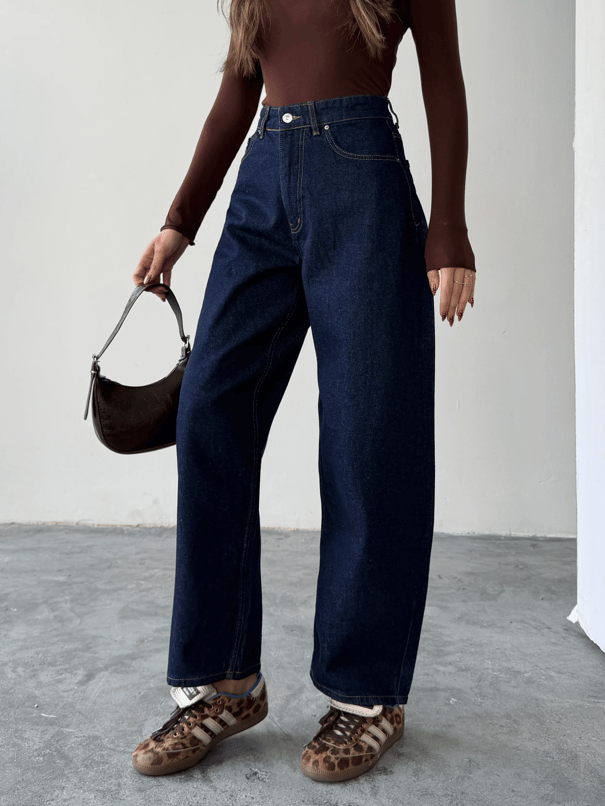 Baggy Jean  - Lacivert