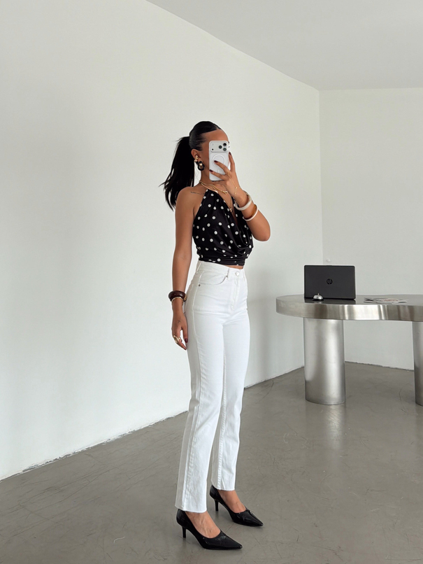 Boyfit Denim Jean - Ekru