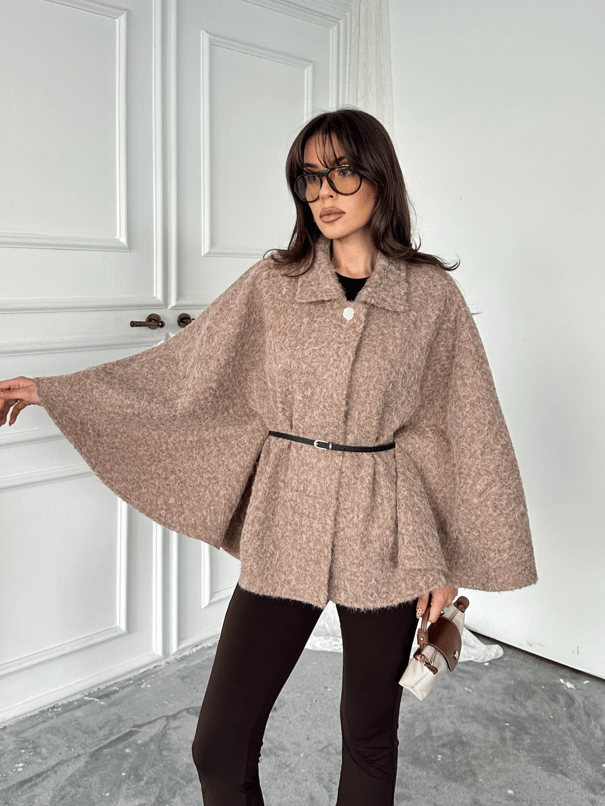 Kırçıllı Kaşe Panço  - Vizon