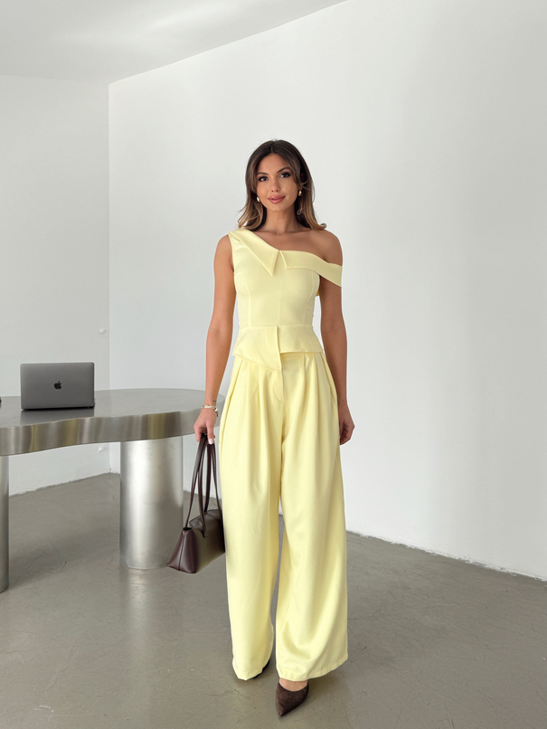 Tek Omuz Büstiyer - Sarı