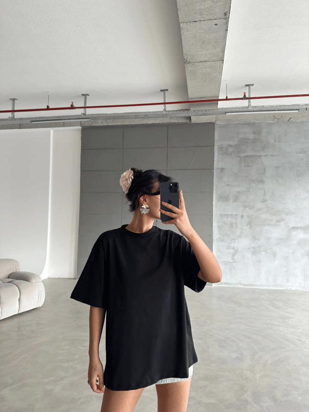 Oversize Basic - Siyah
