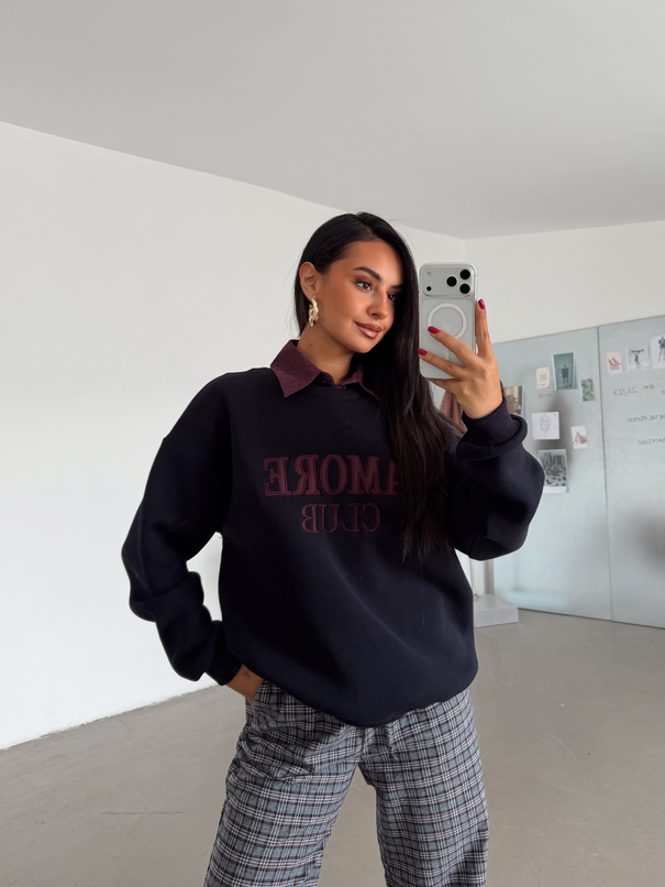 Gömlek Detay Amore Sweat - Lacivert