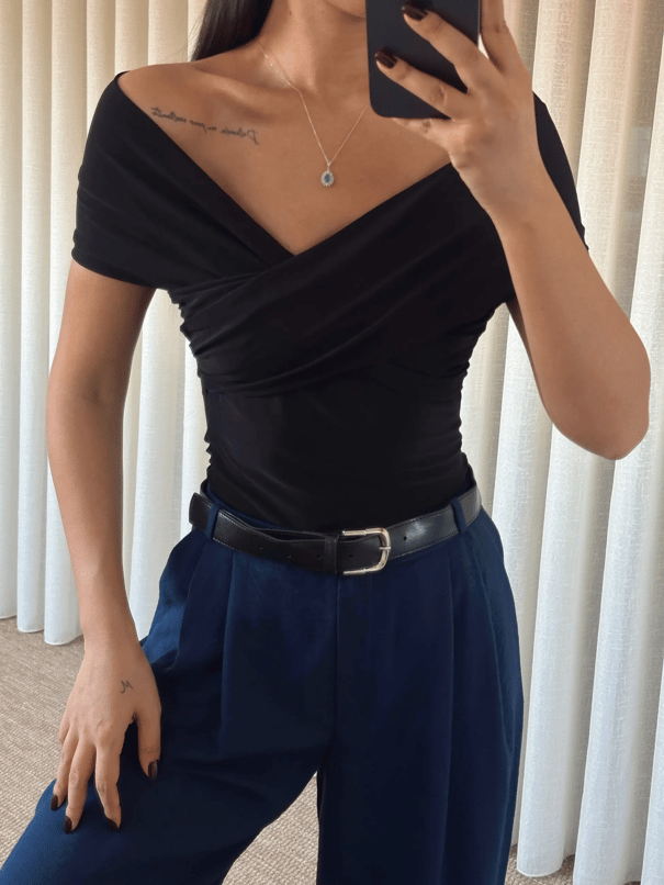 Mandy Madonna Bodysuit Siyah - Siyah