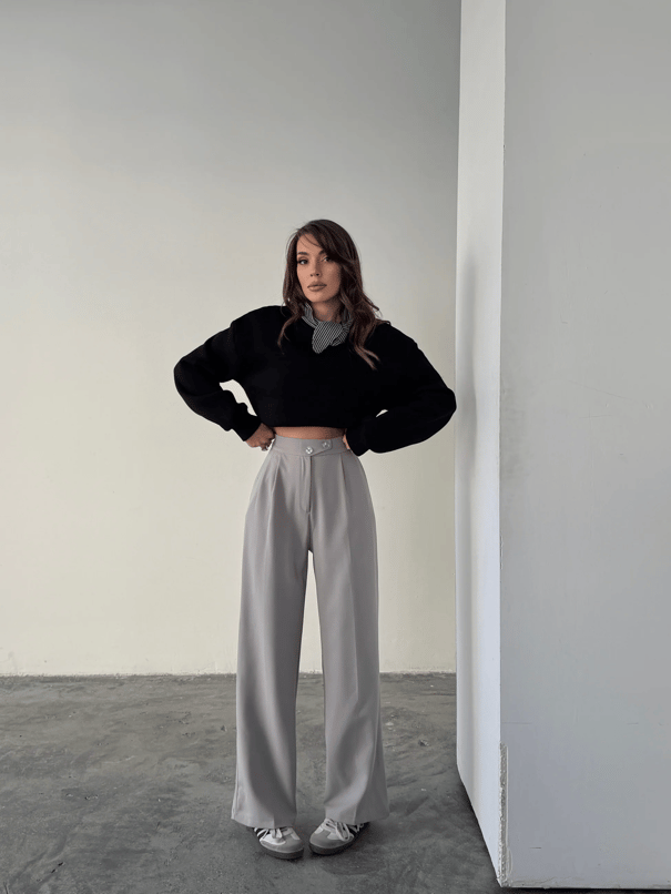Kore Model Pantolon  - Gri