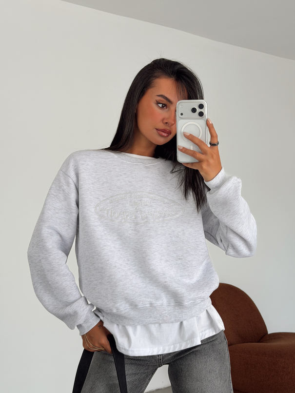Hopeful Nakış Sweat - Gri