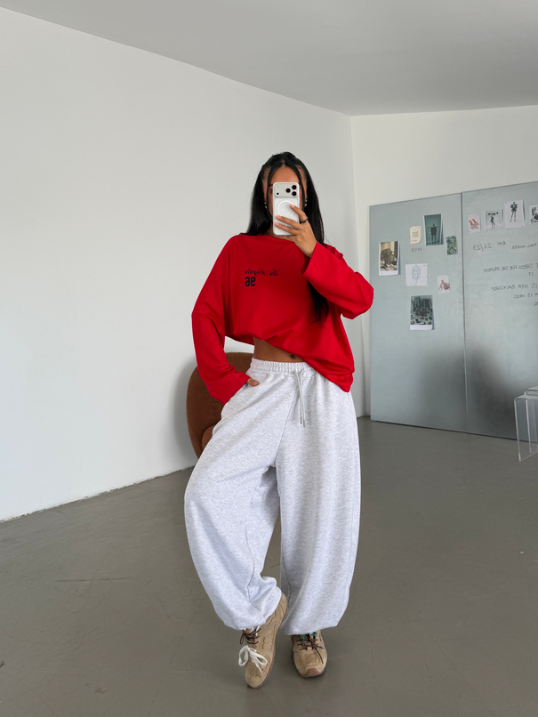 Oversize Jogger Eşofman - Gri