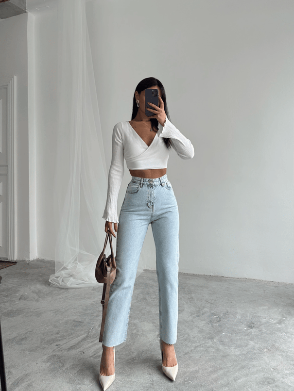 Massimo Mom Fit Jean - Buz Mavi