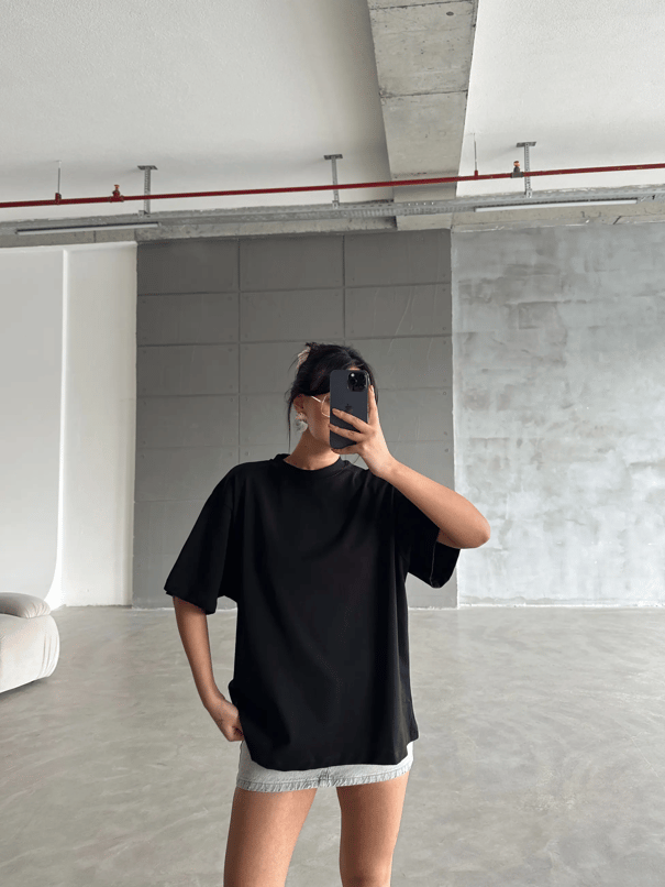 Oversize Basic - Siyah