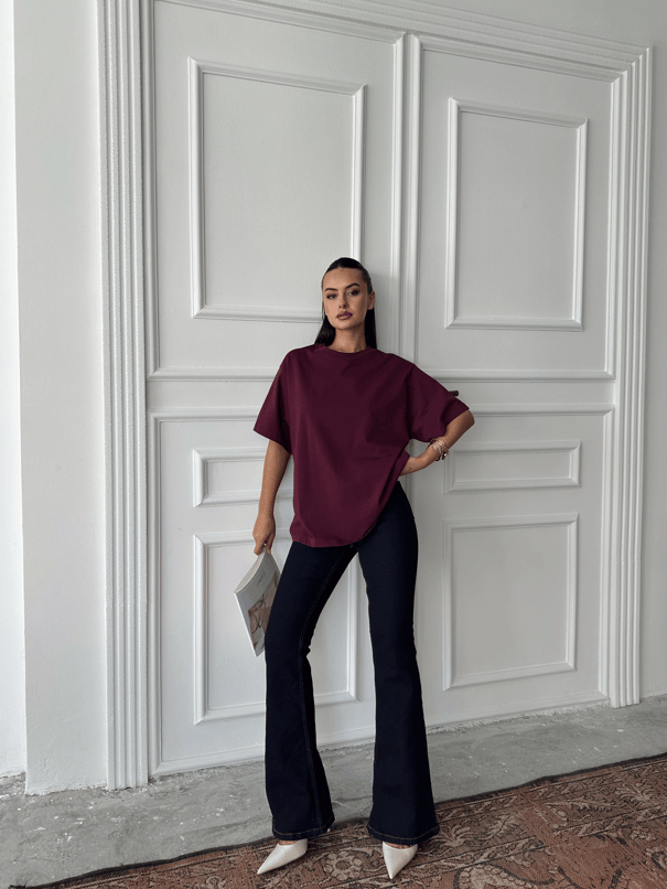 Oversize Basic - Bordo