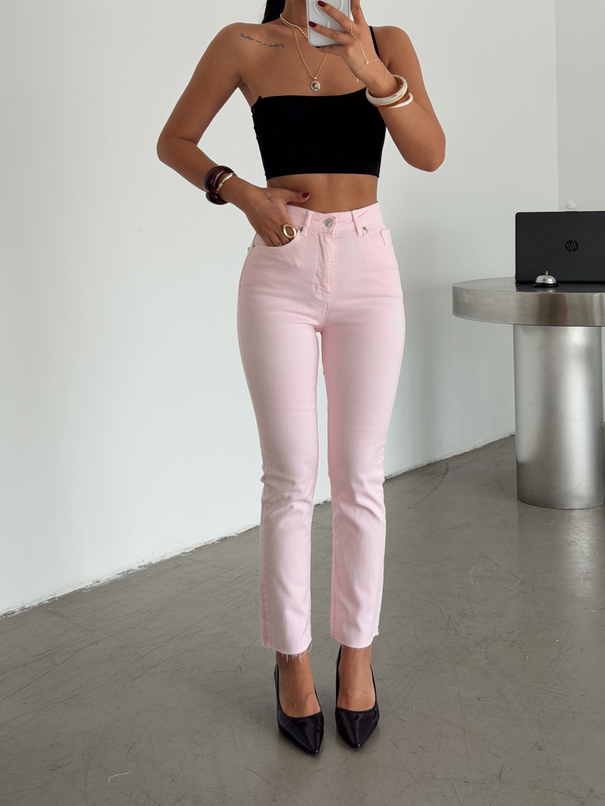 Boyfit Denim Jean - Pembe