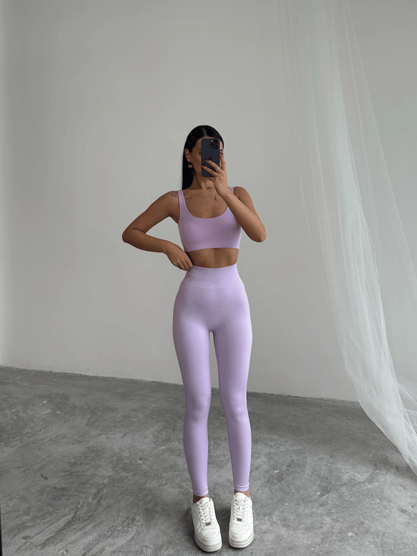 Esnek Tayt Lila - Lila