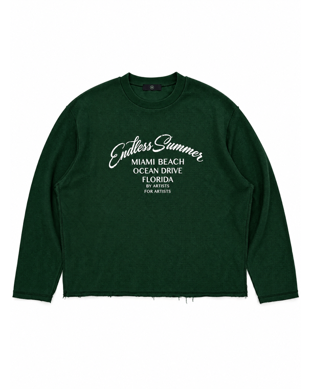 Sweatshirt “RED COASTLINE” — Orman Yeşili