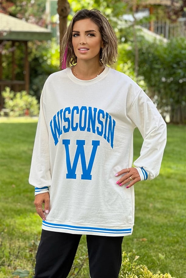 Beyaz Wisconsin Sweatshirt