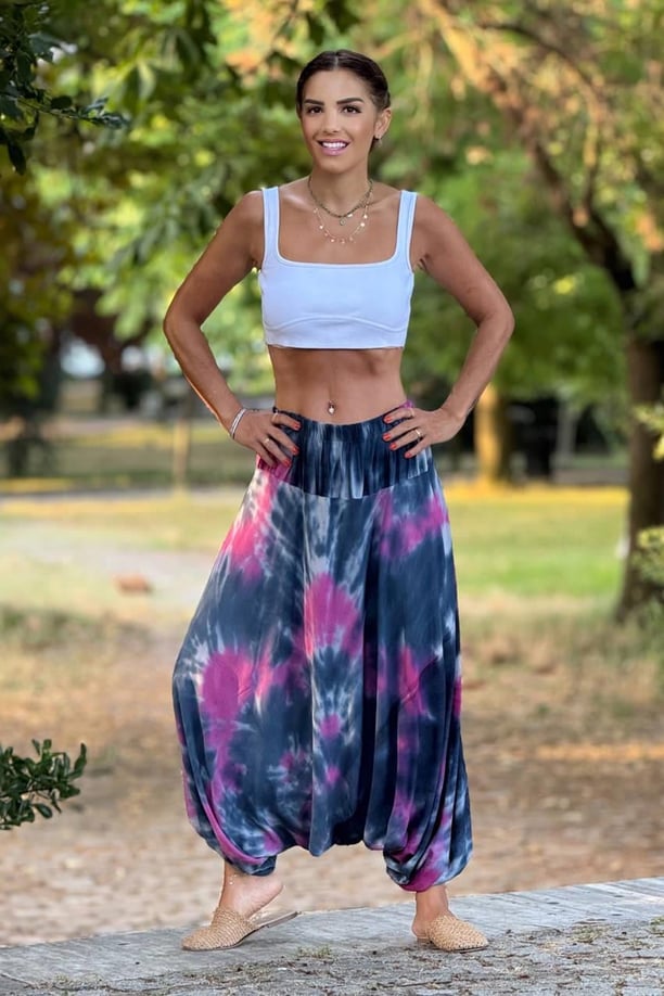 Duman Rengi Batik %100 Pamuk Şalvar