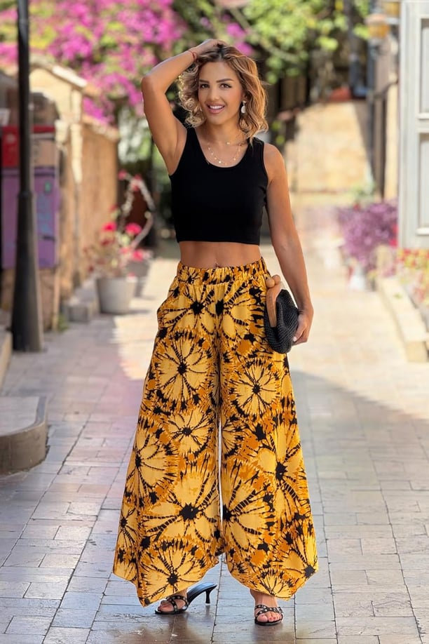 Sarı İspanyol Pantolon