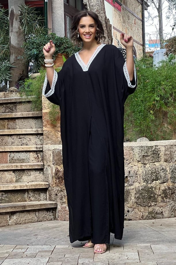 Siyah Anatolia Pantolon Tunik İkili Takım