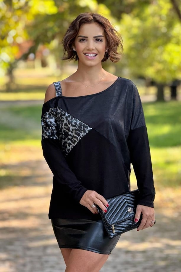 Siyah Askılı Sweatshirt %100 Pamuk