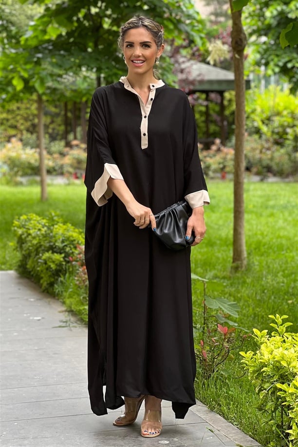 Siyah Myra Salaş Elbise