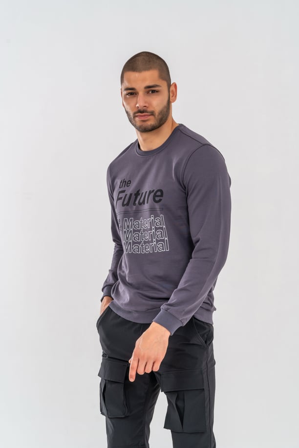 SWEATSHIRT BASIC - 902 - ANTRASİT