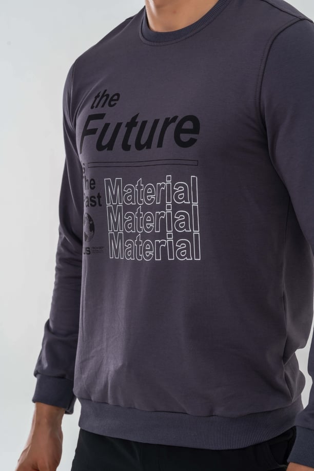 SWEATSHIRT BASIC - 902 - ANTRASİT