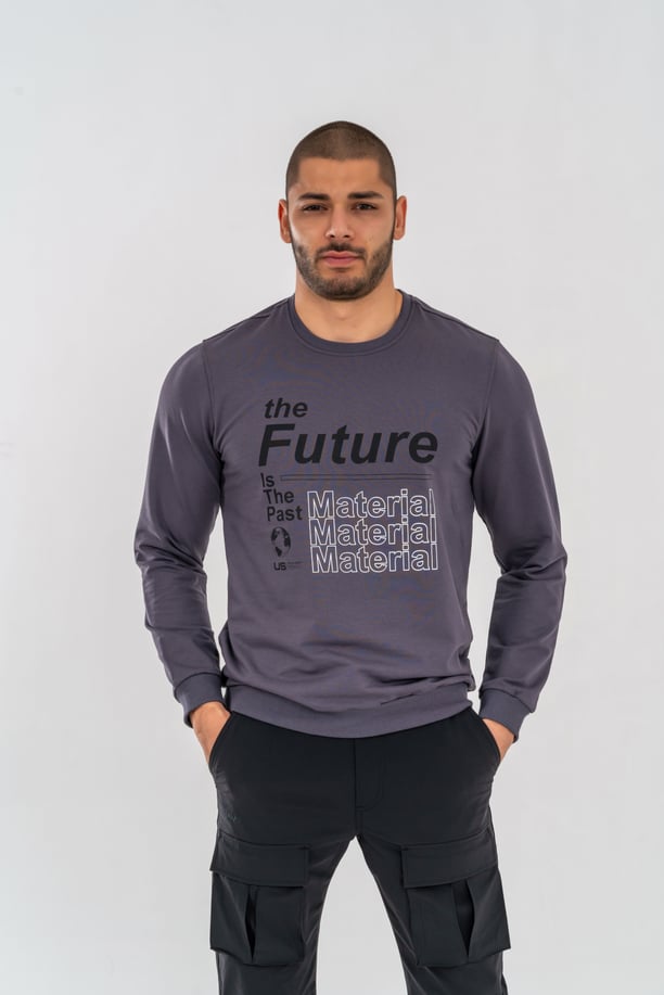 SWEATSHIRT BASIC - 902 - ANTRASİT