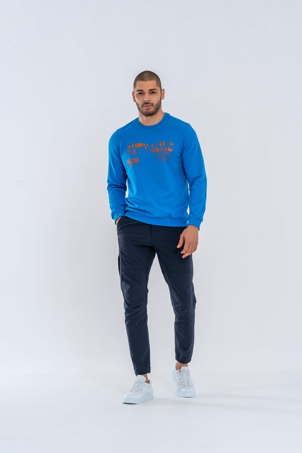 SWEATSHIRT BASIC - 902 - B01 - S.MAVİ