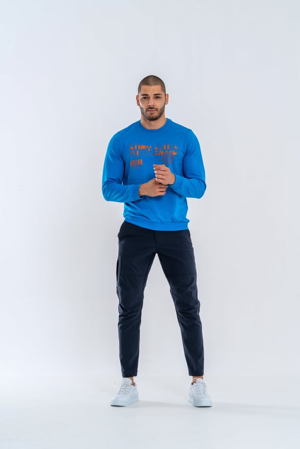 SWEATSHIRT BASIC - 902 -  S.MAVİ