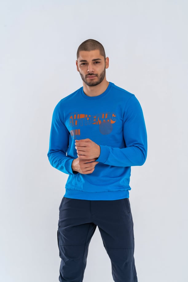 SWEATSHIRT BASIC - 902 -  S.MAVİ