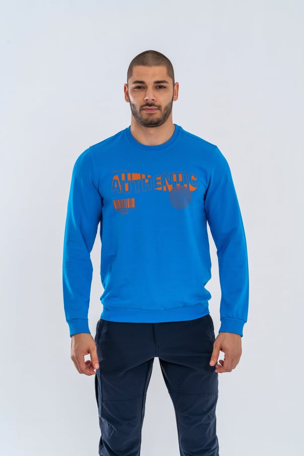 SWEATSHIRT BASIC - 902 -  S.MAVİ