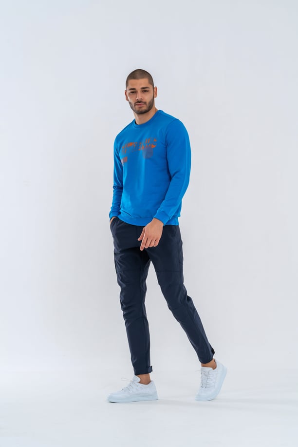 SWEATSHIRT BASIC - 902 -  S.MAVİ