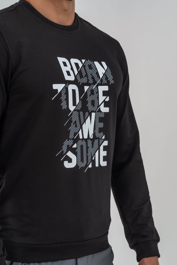 SWEATSHIRT BASIC - 902 - SİYAH