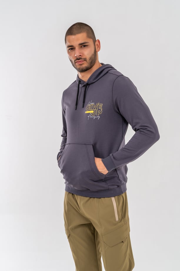 SWEATSHIRT KAPŞONLU - 904 - ANTRASİT