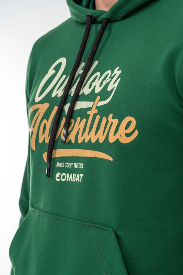 SWEATSHIRT KAPŞONLU - 904 - B19 - YEŞİL
