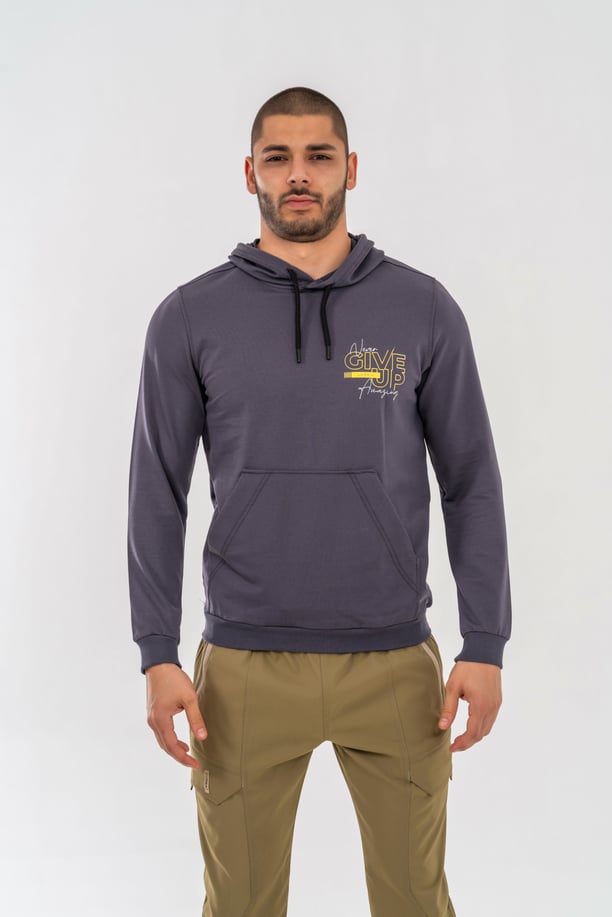 SWEATSHIRT KAPŞONLU - 904 - B36 - ANTRASİT