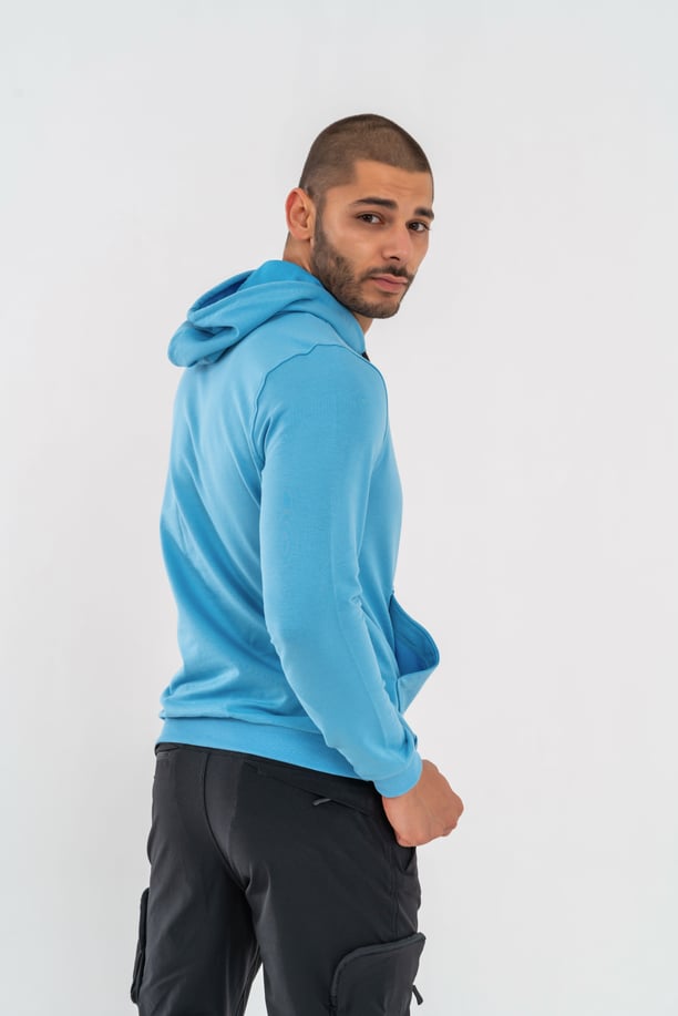 SWEATSHIRT KAPŞONLU - 904 - MAVİ