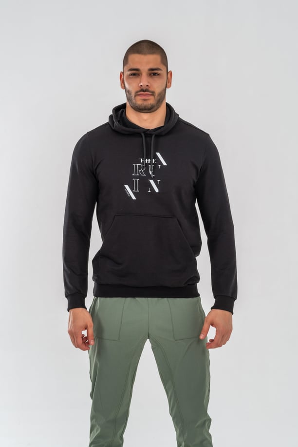 SWEATSHIRT KAPŞONLU - 904 - SİYAH
