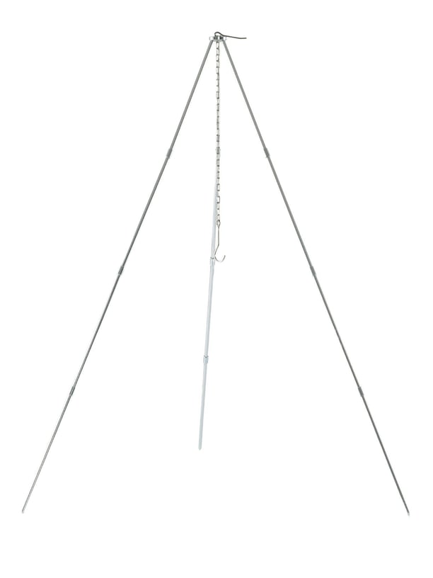 ÜÇ AYAK KAMP IZGARA DEMİRİ ZİNCİRLİ TRİPOD - 8401