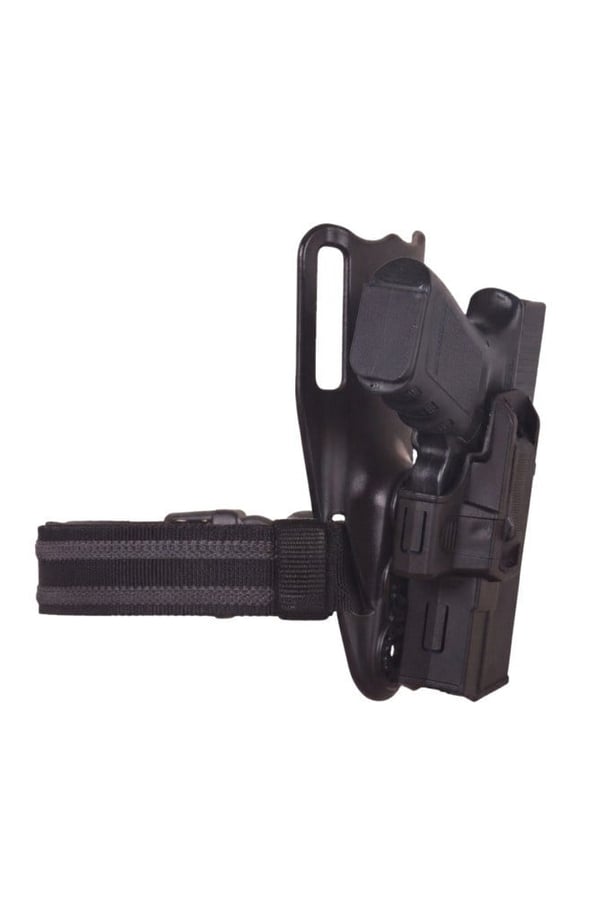 Akar P 1005 Glock 17/19 Polimer Raylı Sistem Kilitli Kılıf – Alçak Taşıma Aparatlı 360° Siyah