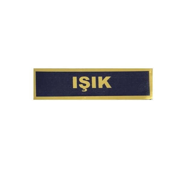 Asayiş Isimlik Pvc Plastik 2 Adet 153.10.017, one size