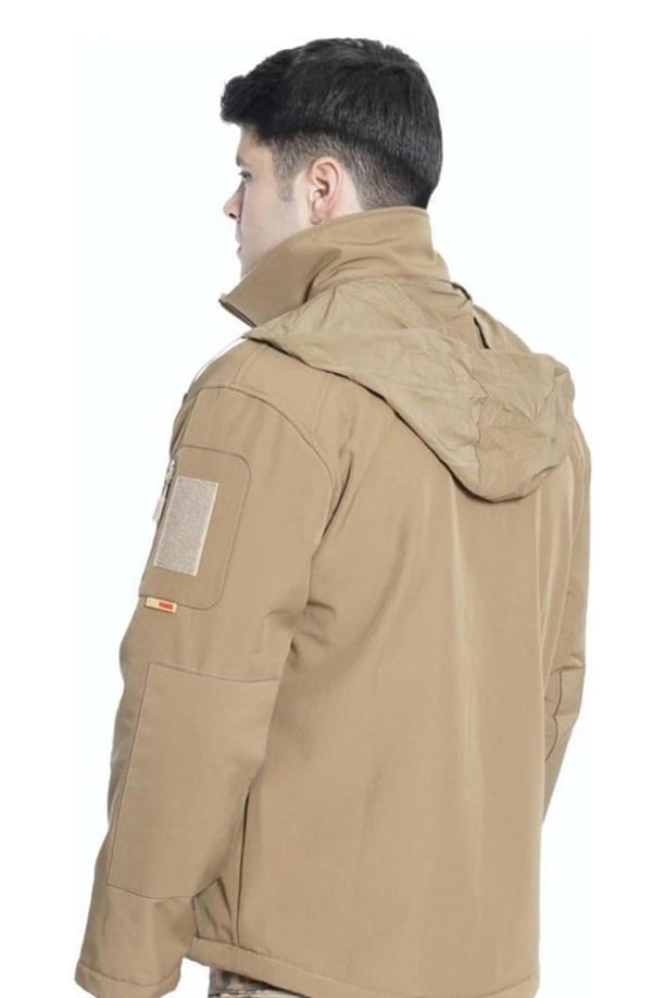 Çapraz Cepli Askeri Tactical Softshell Polar Mont (BEJ-3XL)