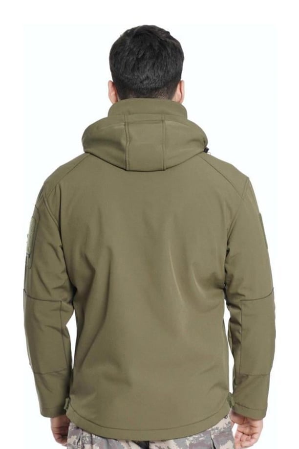 Çapraz Cepli Askeri Tactical Softshell Polar Mont (BEJ-XL)