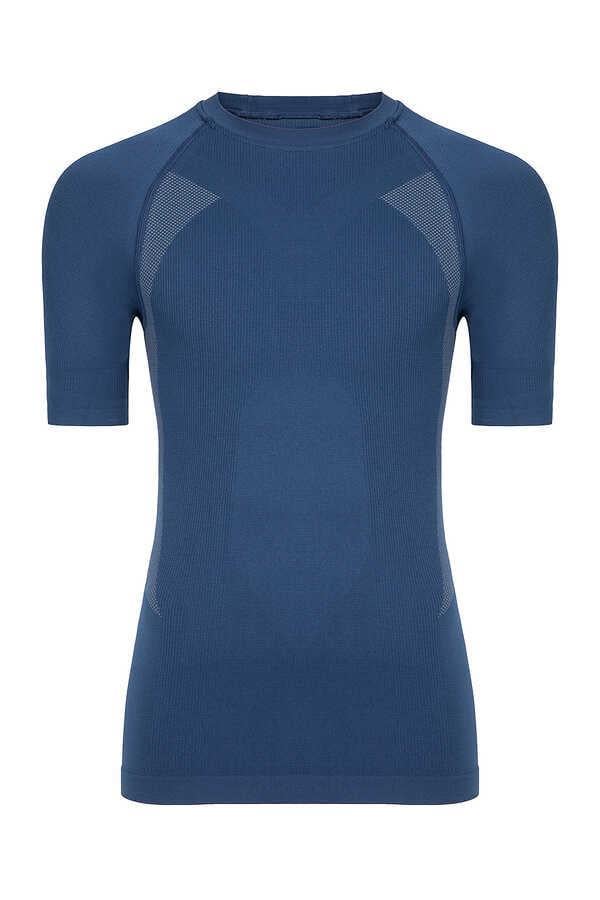 HZT14024 Thermoform Extreme Erkek Seamless Termal Tişört (LACİVERT-L-XL)
