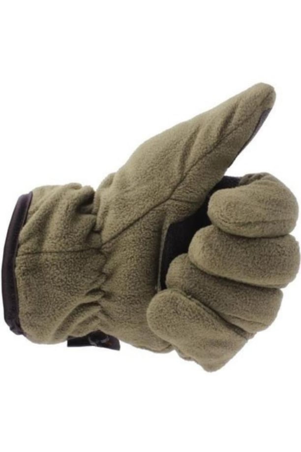 İşnar Erkek&Kadın Outdoor Kışlık Kaymaz Polar Eldiven (HAKİ)